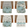 Pumpkin Linen Table Runner | Thanksgiving Decor | Elegant