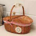 Japanese Style Wicker Craft Basket | Elegant Storage | Artisan Design