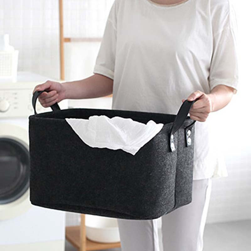 Felt Storage Basket | Sleek Design | Multi-Purpose Organizer