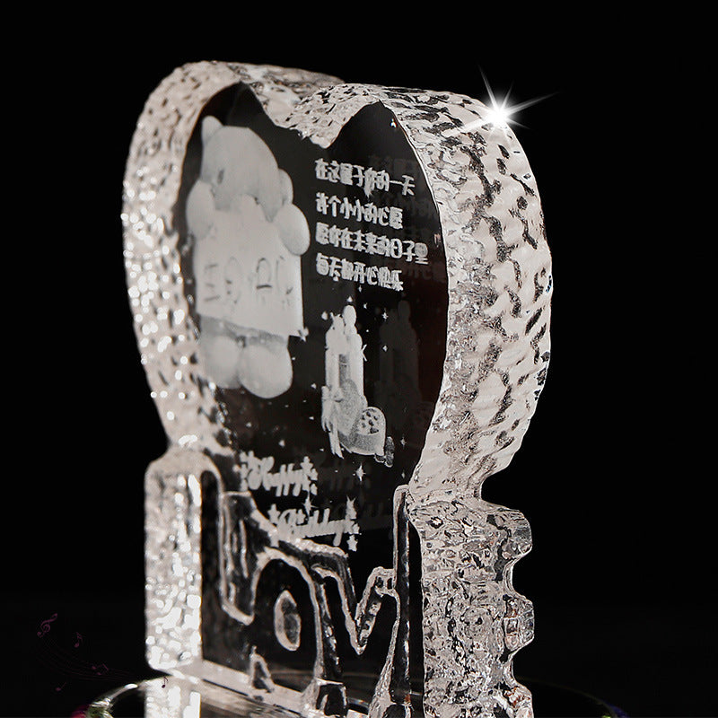 Personalized Crystal Photo Night Lamp | Custom & Elegant Gift