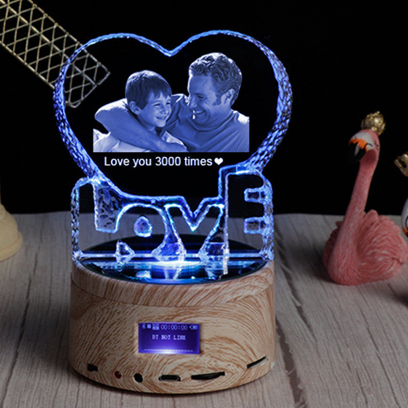 Personalized Crystal Photo Night Lamp | Custom & Elegant Gift