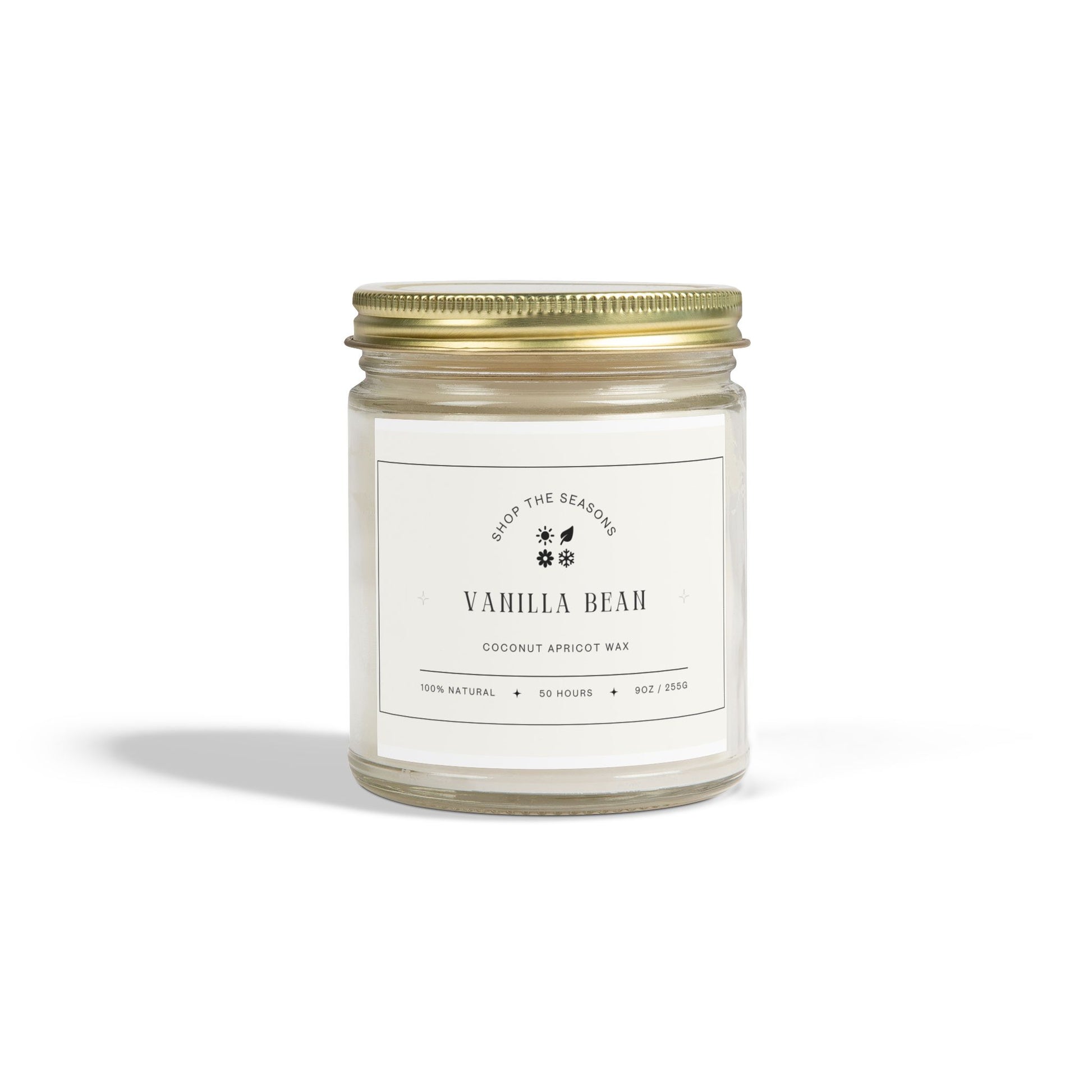 Vanilla Bean Candles | Coconut Apricot Wax | Luxurious Scents