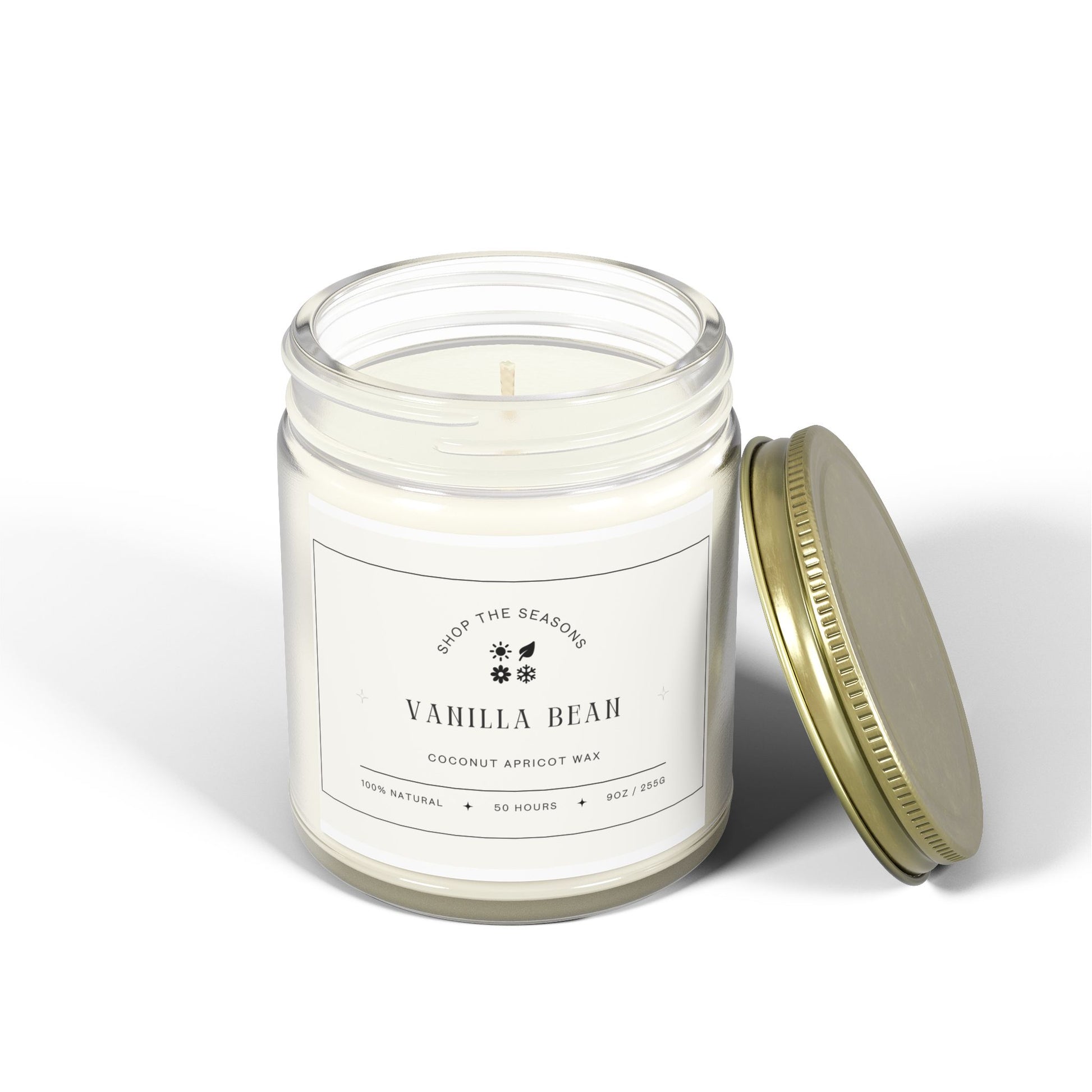 Vanilla Bean Candles | Coconut Apricot Wax | Luxurious Scents