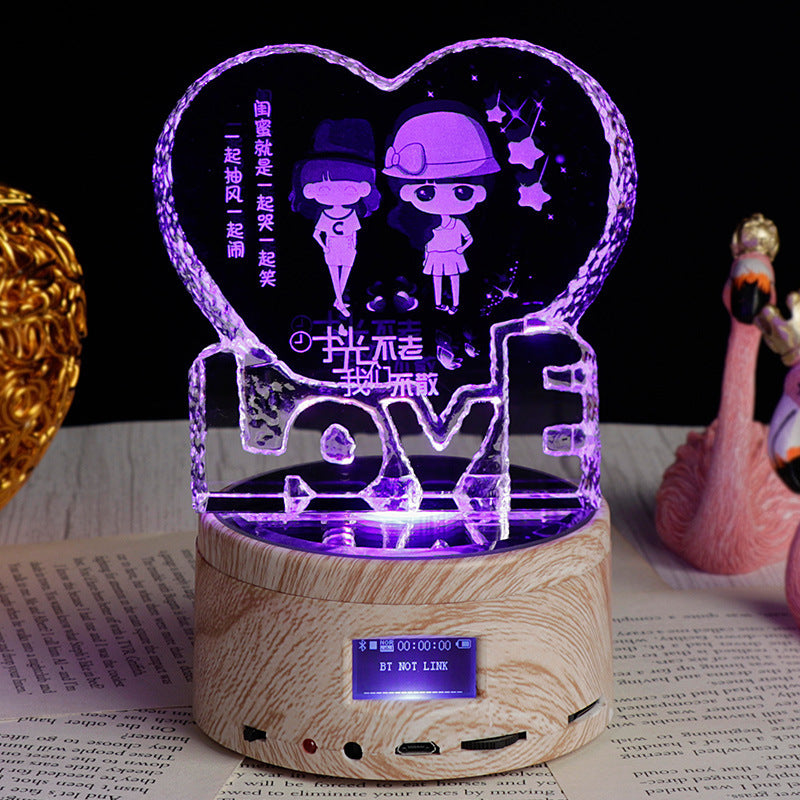 Personalized Crystal Photo Night Lamp | Custom & Elegant Gift