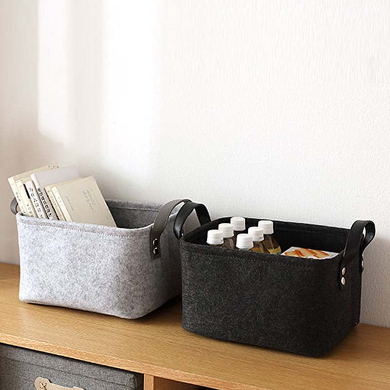 Felt Storage Basket | Sleek Design | Multi-Purpose Organizer