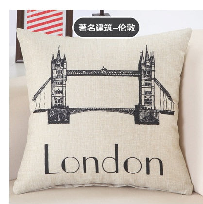 Great Buildings Print Pillow Cases