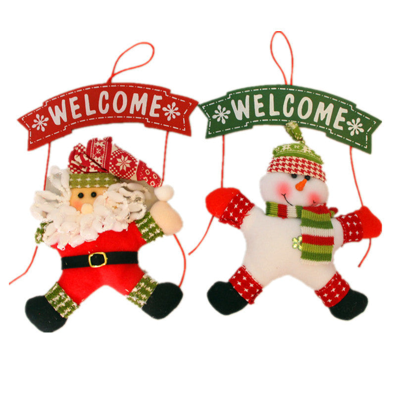 Cloth Garland Door Hanger | Festive Entryway Decor