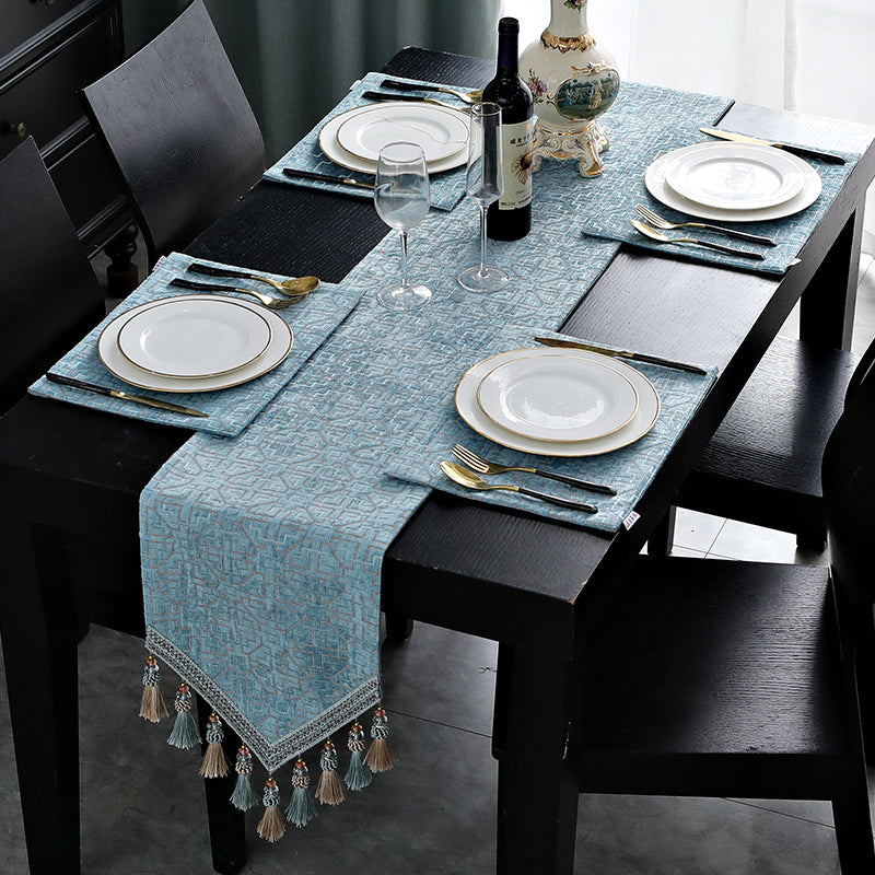 Craftsman Blue Table Runner