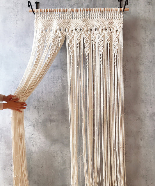 Nordic Woven Tassel Curtain | Partition Decor | Boho Style