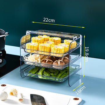 Portable Multi-Layer Kitchen Food Rack | Space-Saving Storage