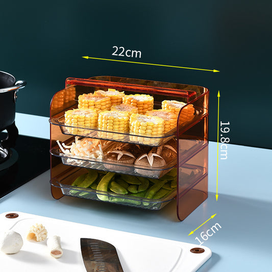 Portable Multi-Layer Kitchen Food Rack | Space-Saving Storage