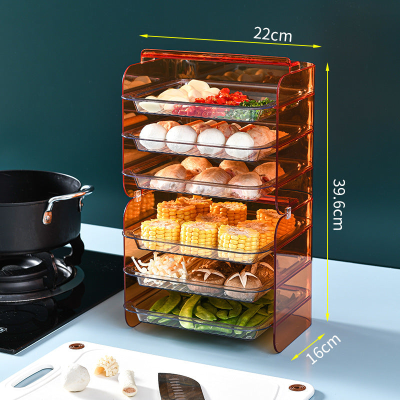 Portable Multi-Layer Kitchen Food Rack | Space-Saving Storage