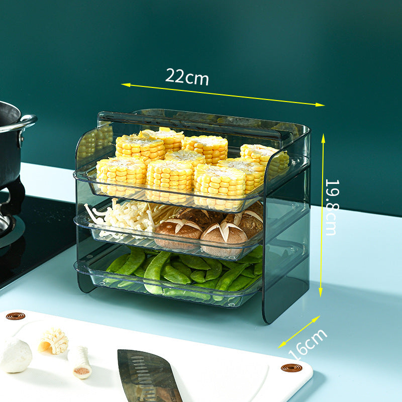 Portable Multi-Layer Kitchen Food Rack | Space-Saving Storage