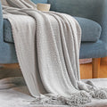 Grid Knitted Blankets | Stylish Comfort | Cozy Home Essentials