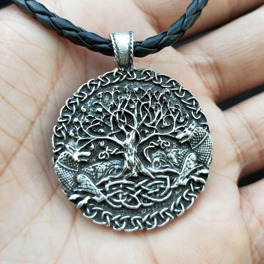 Viking Wolf World Tree Ornaments | Norse-Inspired Decor 