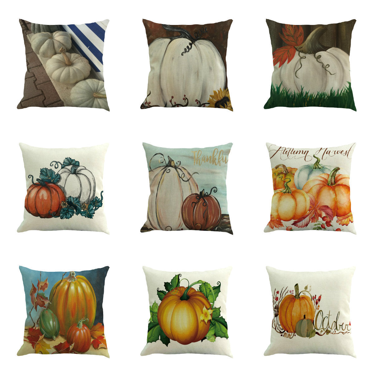 Thanksgiving Decorative Cushion Pillow Case