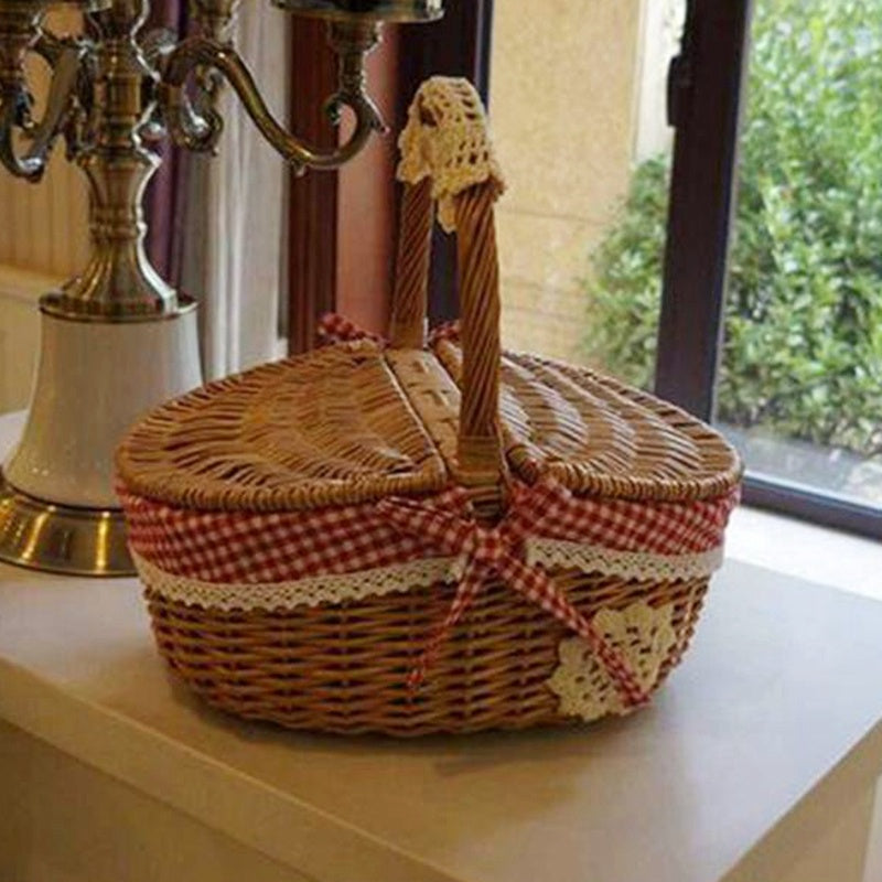 Japanese Style Wicker Craft Basket | Elegant Storage | Artisan Design