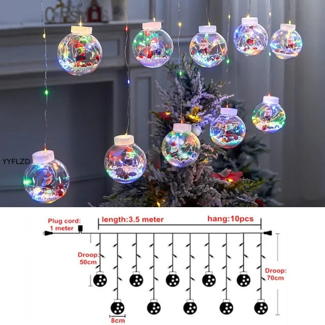 Curtain String Light Ball | Magical Festive Lighting