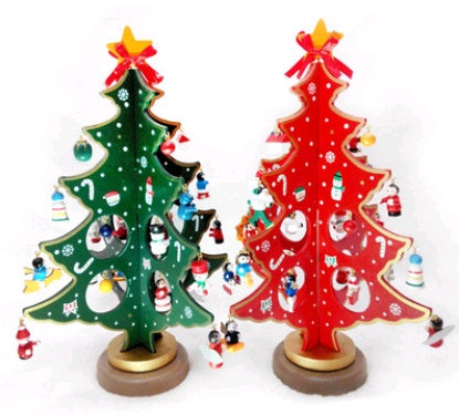 Creative Wood Tree Desktop Decoration | Stylish Holiday Accent