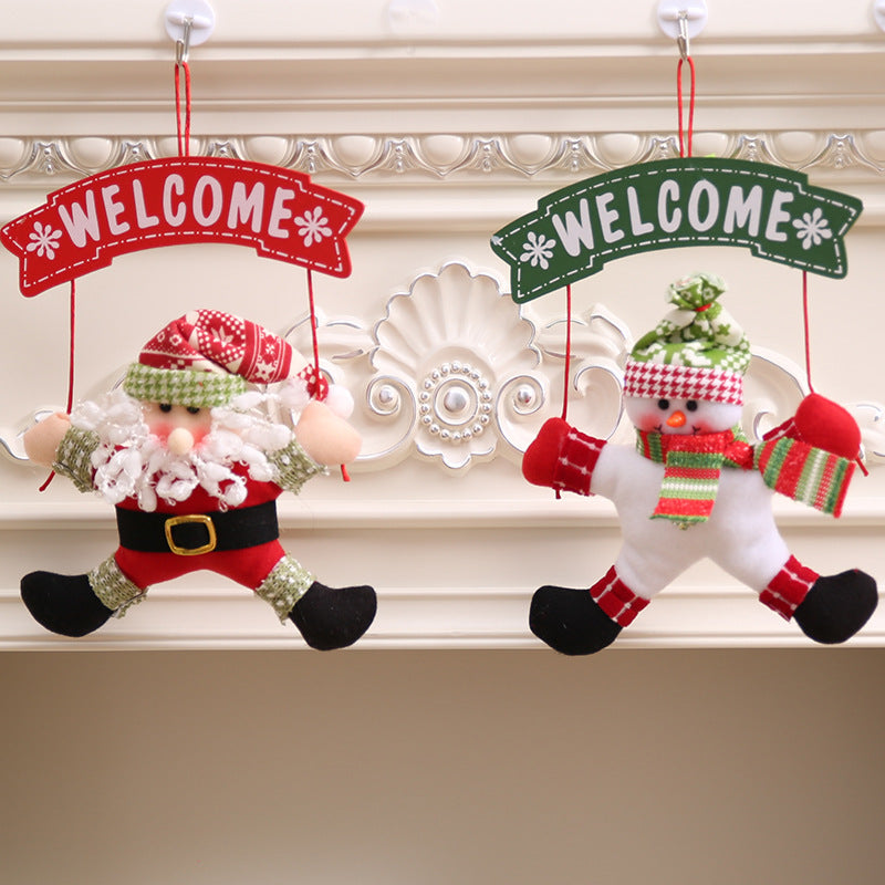 Cloth Garland Door Hanger | Festive Entryway Decor