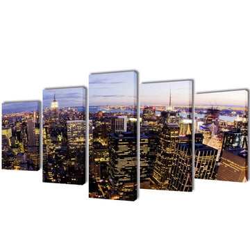 Birds Eye View Canvas Wall Print Set