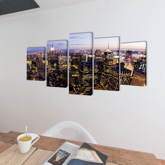 Birds Eye View Canvas Wall Print Set