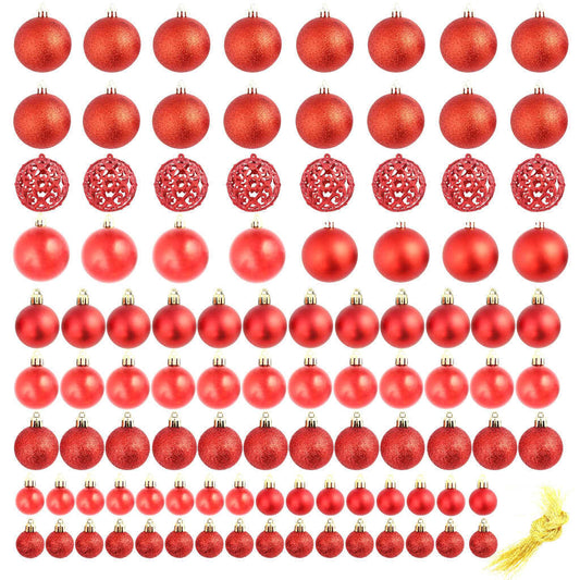 100 Piece Ball Set | Festive Holiday Decor

