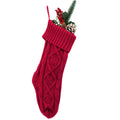 Embroidered Knitted Christmas Stockings | Gift Bag Decor | Holiday Tradition