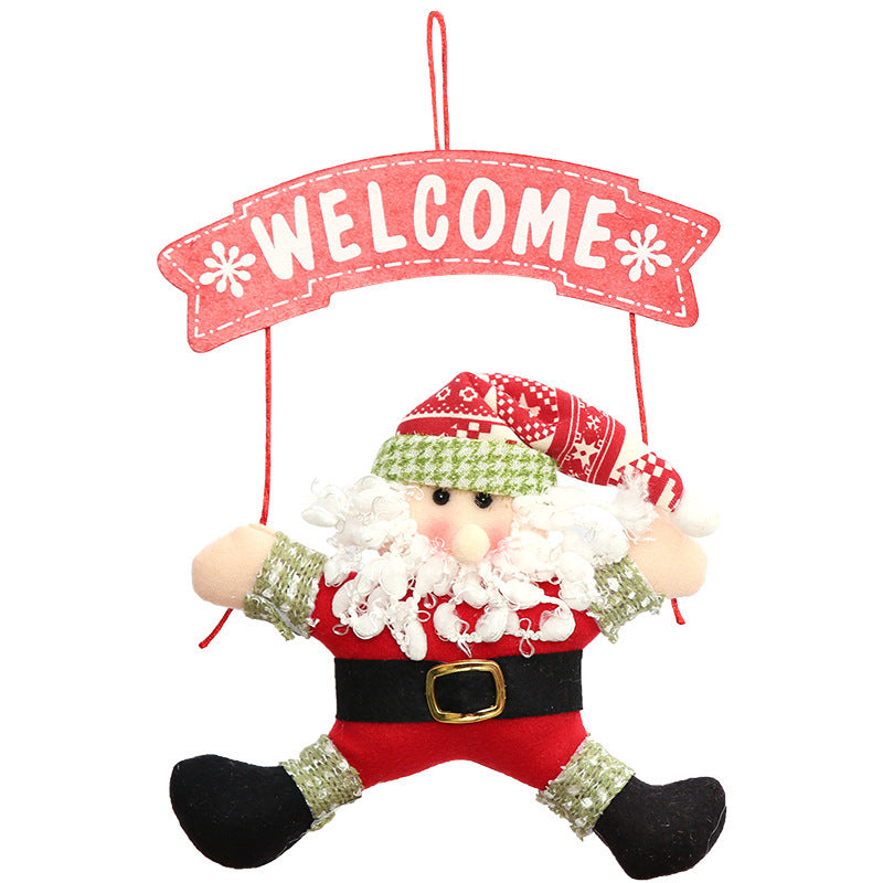 Cloth Garland Door Hanger | Festive Entryway Decor