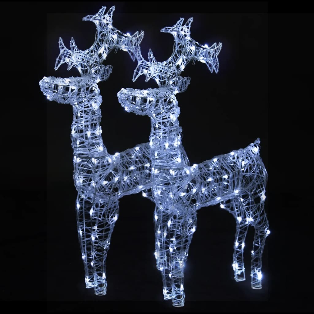 Illuminated Reindeer Set | Winter Wonderland Decor | Festive Lights