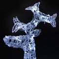 Illuminated Reindeer Set | Winter Wonderland Decor | Festive Lights