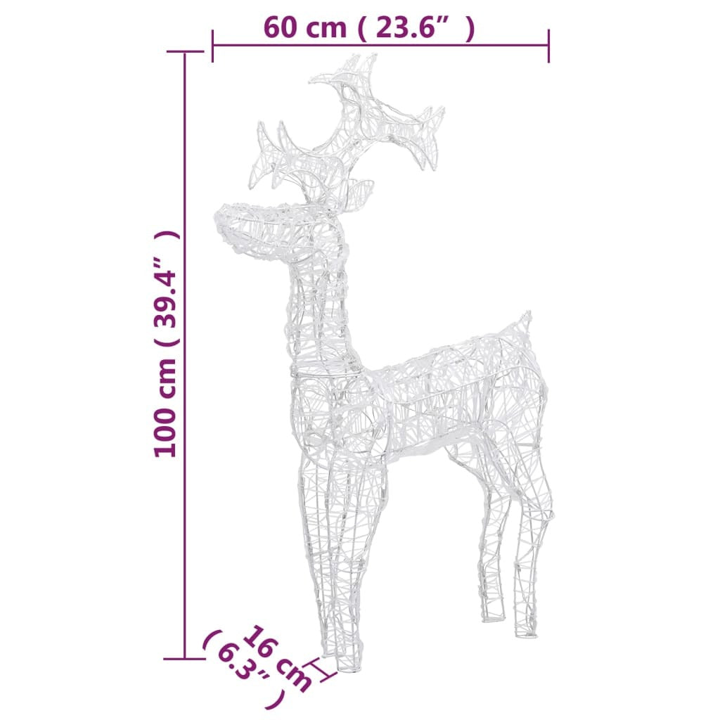 Illuminated Reindeer Set | Winter Wonderland Decor | Festive Lights