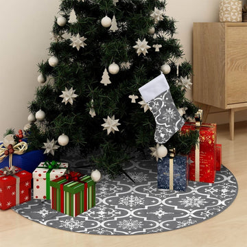 Luxury Christmas Tree Skirt with Stocking