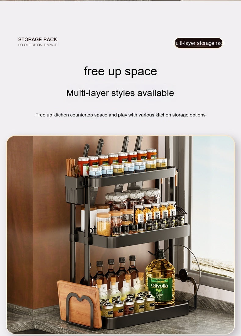 Multi-Layer Seasoning Kitchen Rack | Spice Organizer