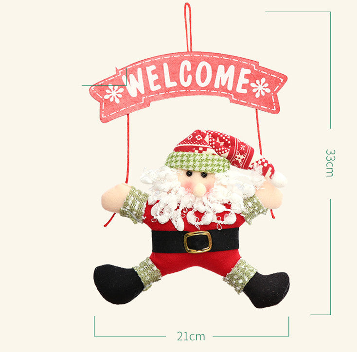 Cloth Garland Door Hanger | Festive Entryway Decor