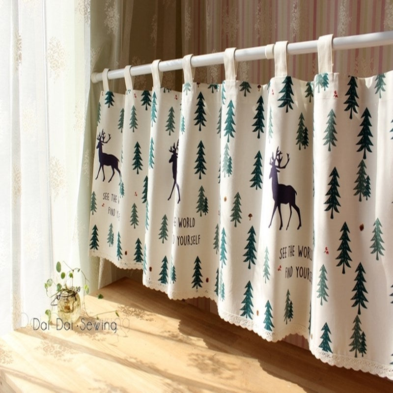 Enhance Your Kitchen with Short Fabric Curtains