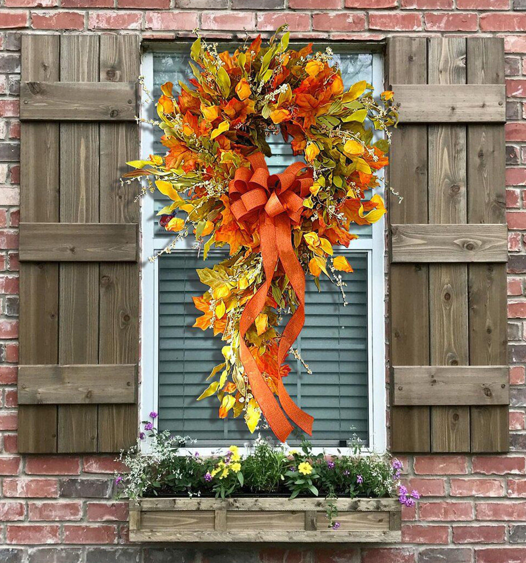 Autumn Vine Ring Wreath | Seasonal Door Decor | Fall Accent