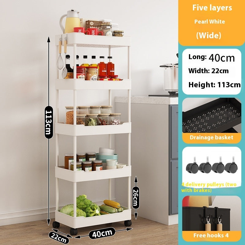 Multi-Story Kitchen Storage Cart | Floor Standing & Space-Saving