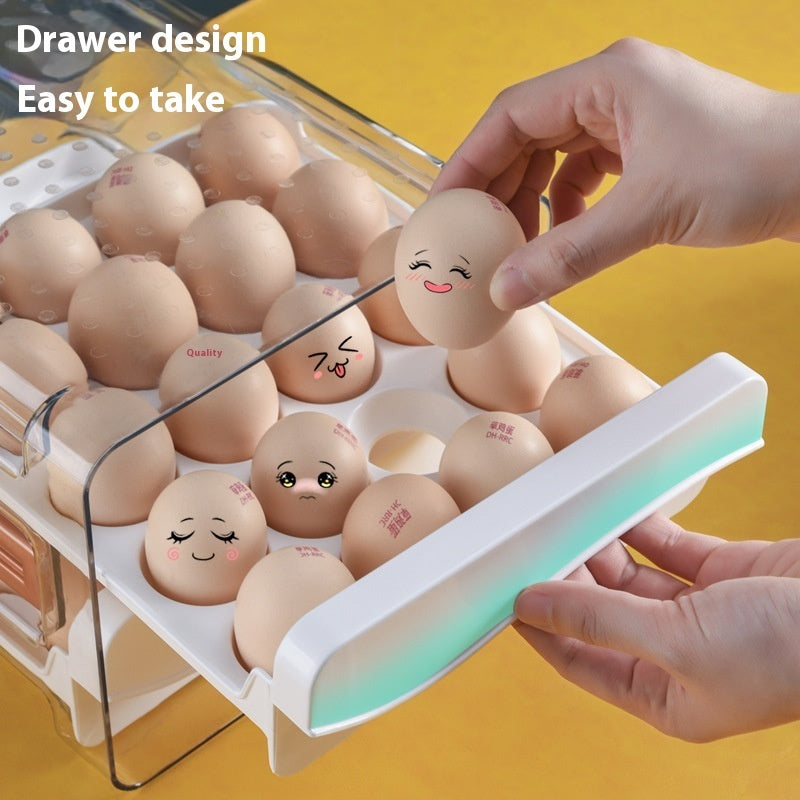 Scale Egg Storage Box | Space-Saving Kitchen Organizer | Fresh Eggs