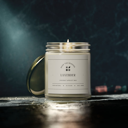 Lavender Candle | Coconut Apricot Wax | 9oz, 50-Hour Burn