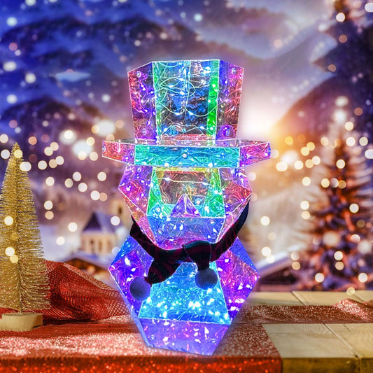 Colorful LED Santa & Snowman Night Light