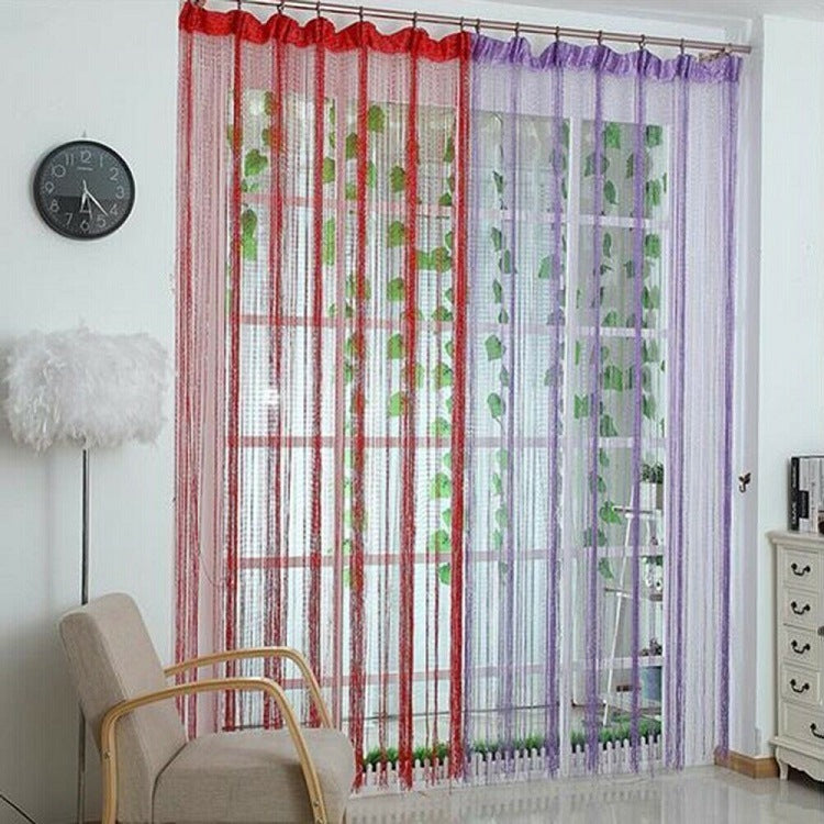 Flashing Silver Thread Curtain | Elegant Decor | Subtle Shine