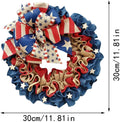 Patriotic Garland | Red, White, Blue Ribbon | USA Flag Decor