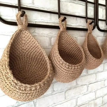 Elegant Wall Hanging Macrame Basket