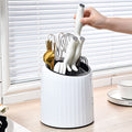 Multifunctional Rotating Draining Rack | Kitchen Storage & Organizer