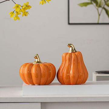 Modern Pumpkin Desktop Ornaments | Simple Fall Decor