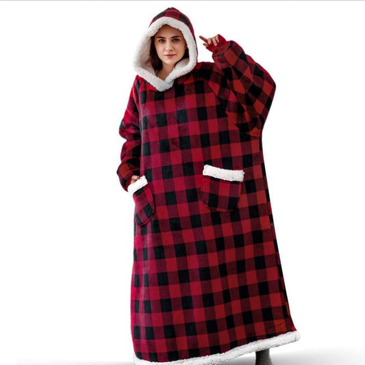 Cozy Winter Oversized TV Hoodie Blanket