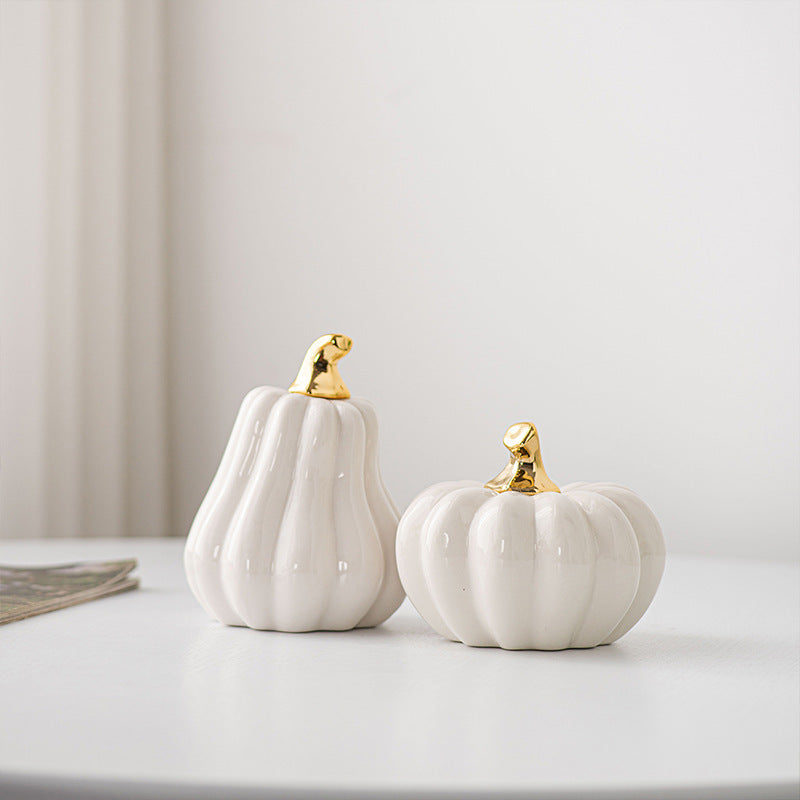 Modern Pumpkin Desktop Ornaments | Simple Fall Decor