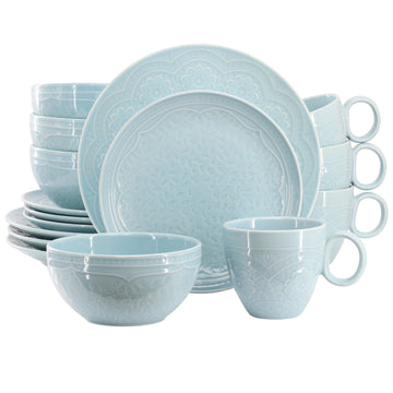 Round Stoneware Dinnerware Set | Elegant Tabletop 