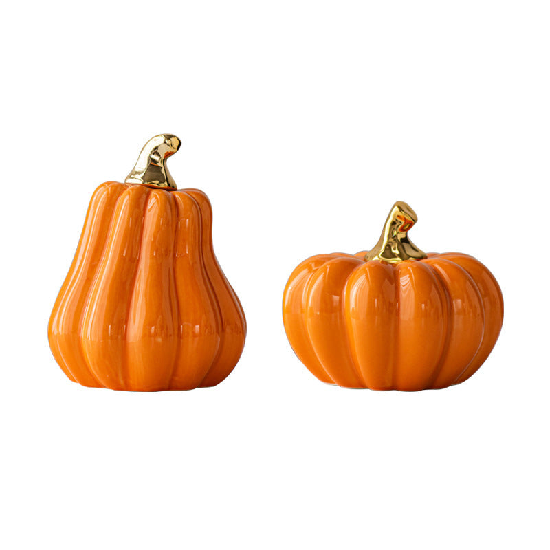 Modern Pumpkin Desktop Ornaments | Simple Fall Decor